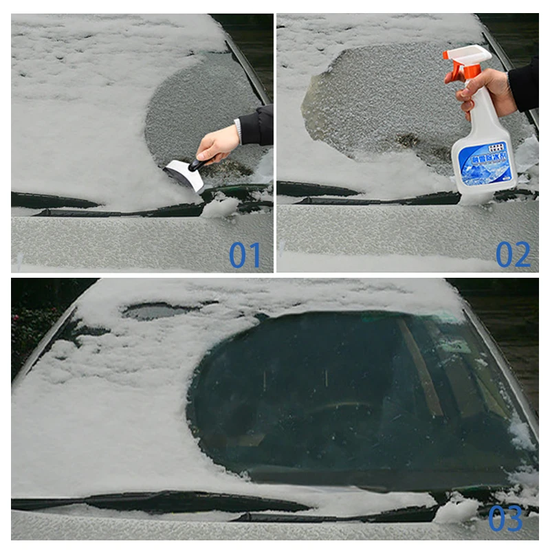 SEAMETAL 500ml Winter Car Windshield Deicer Auto Ice Remover Spray for Car Window Snow Defrosting Melting Agent Frost Protection