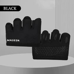 GTUBIKE Lightweight Non - Slip Workout Gloves - Four - Finger Design for Enhanced Grip & Comfort (Black)