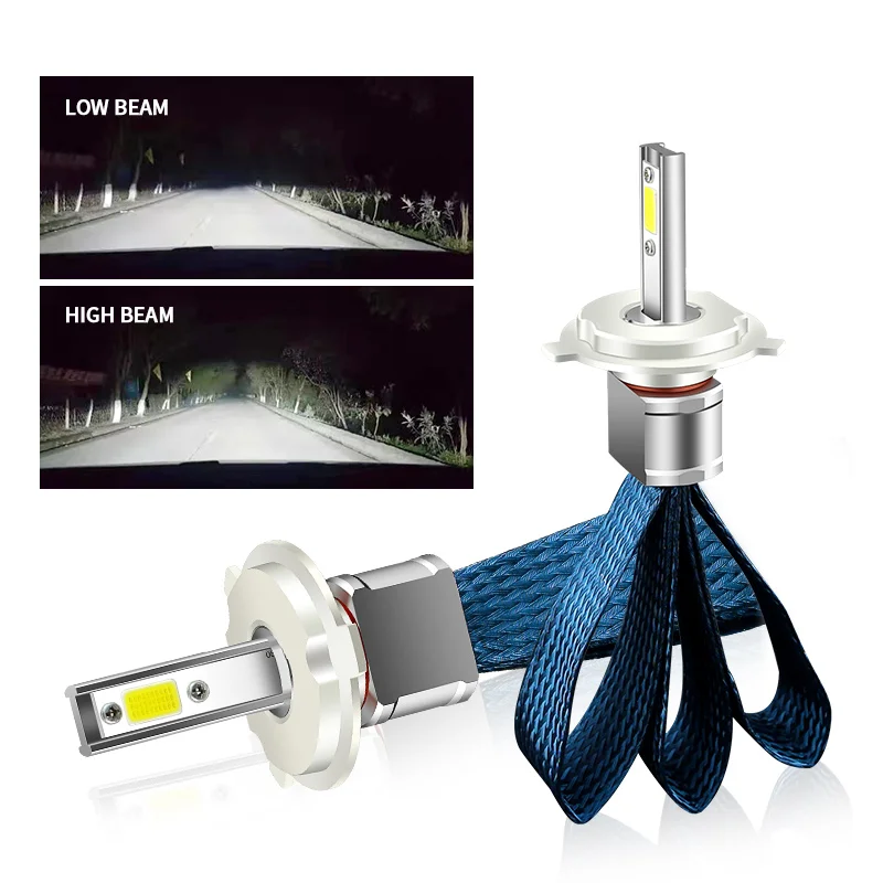 2 Pz Bianco H4 H7 H8 H9 H11 9005 Hb3 9006 Hb4 H10 H16Jp 9012 Hir2 Led Lampadina Kit Faro Auto 12000Lm Xhp50 Chip Lampada