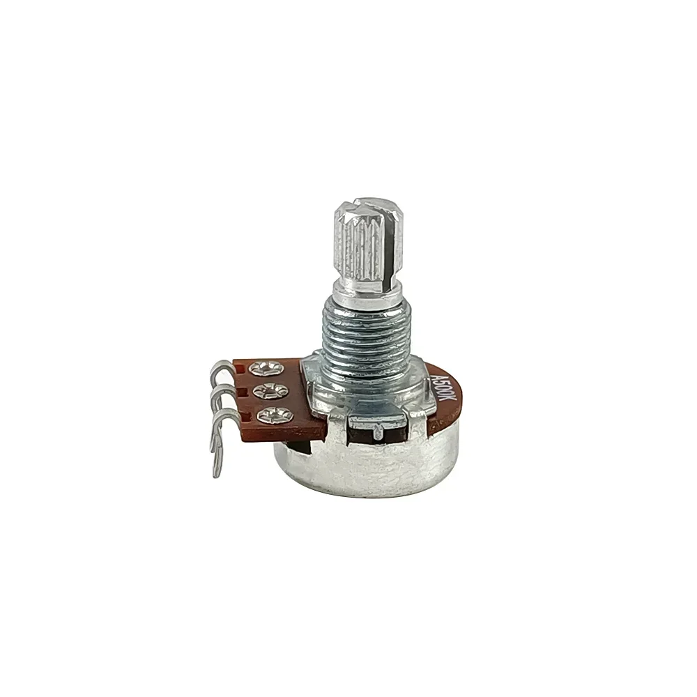 1 stücke 15mm 18mm Welle A500K B500K A250K B250K Potentiometer Splined Kleine Topf Elektrische Gitarre Bass wirkung Verstärker Ton Volumen Teile – Detail 1