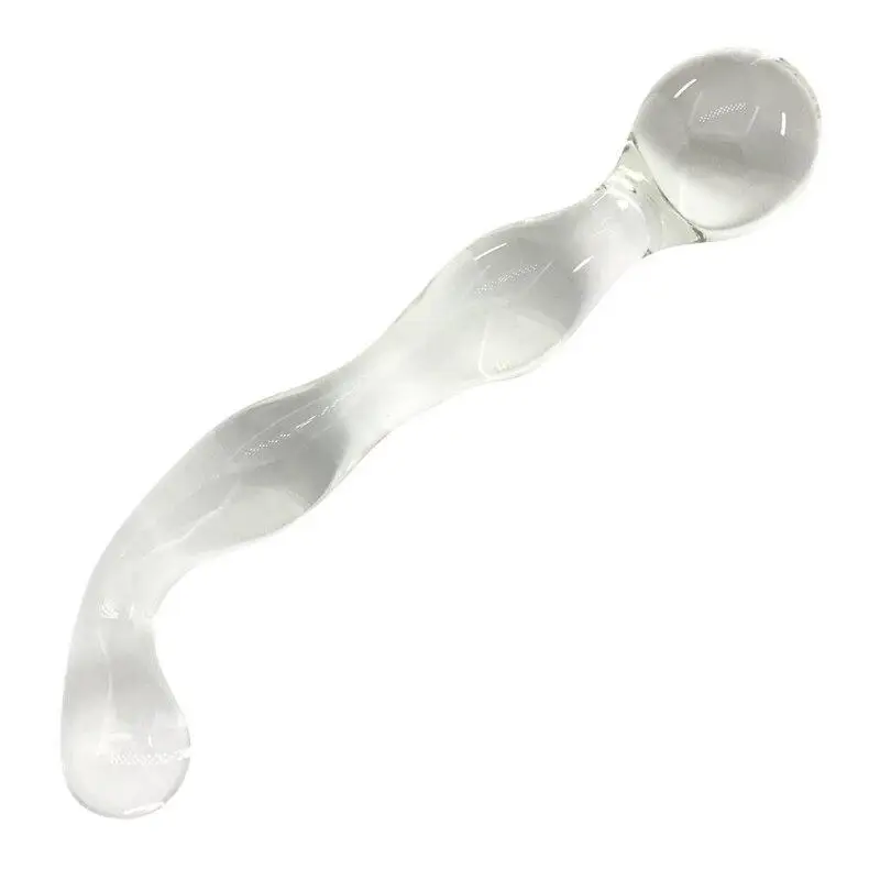 Glass Anal Crystal Dildo Crystal Anal Bead Butt Plug Prostate Massager Female Masturbation_voghion.com