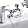 Rotatable Multifunctional Extension Faucet Aerator 1080 Degree Swivel Robotic Arm Water Filter Sink Water Tap Bubbler Sink Fit 1