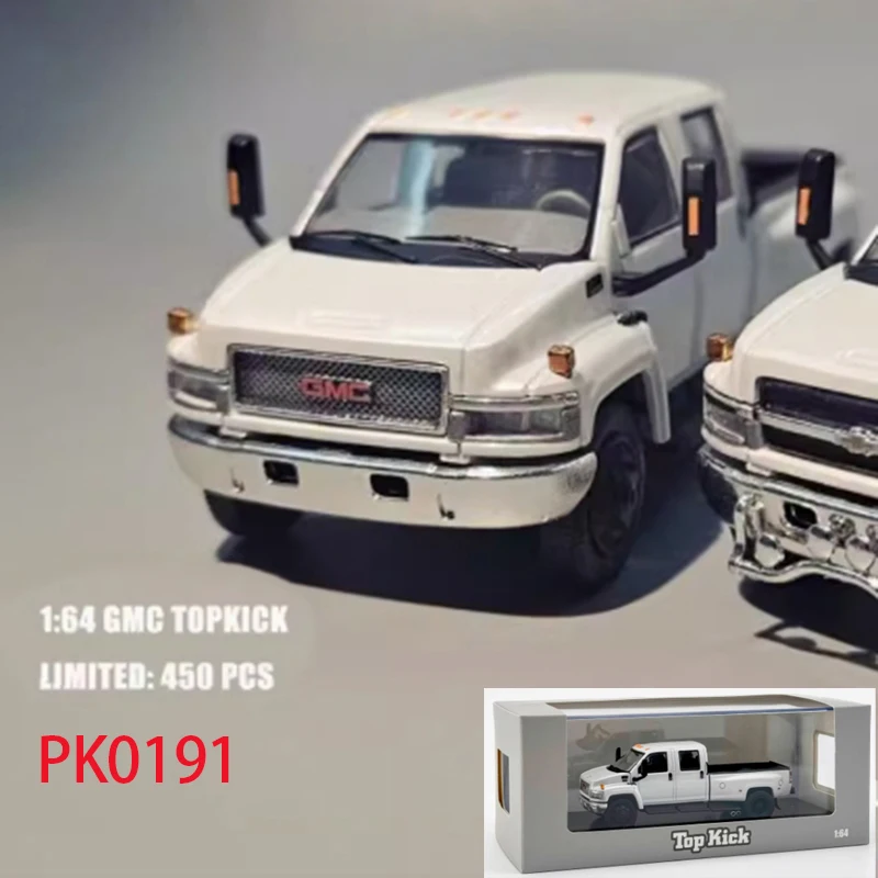 GMC Top Kick 1/64 GOC ピックアップトラック ミニカー GOC GMC TOPKICK Pickup White 1:64 - Limited Edition | GOC
