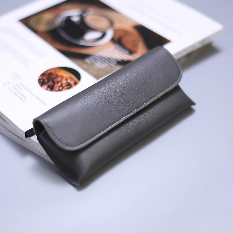Handcrafted Genuine Leather Eyewear Pouch - Elegant Sunglasses & Glasses Storage Case