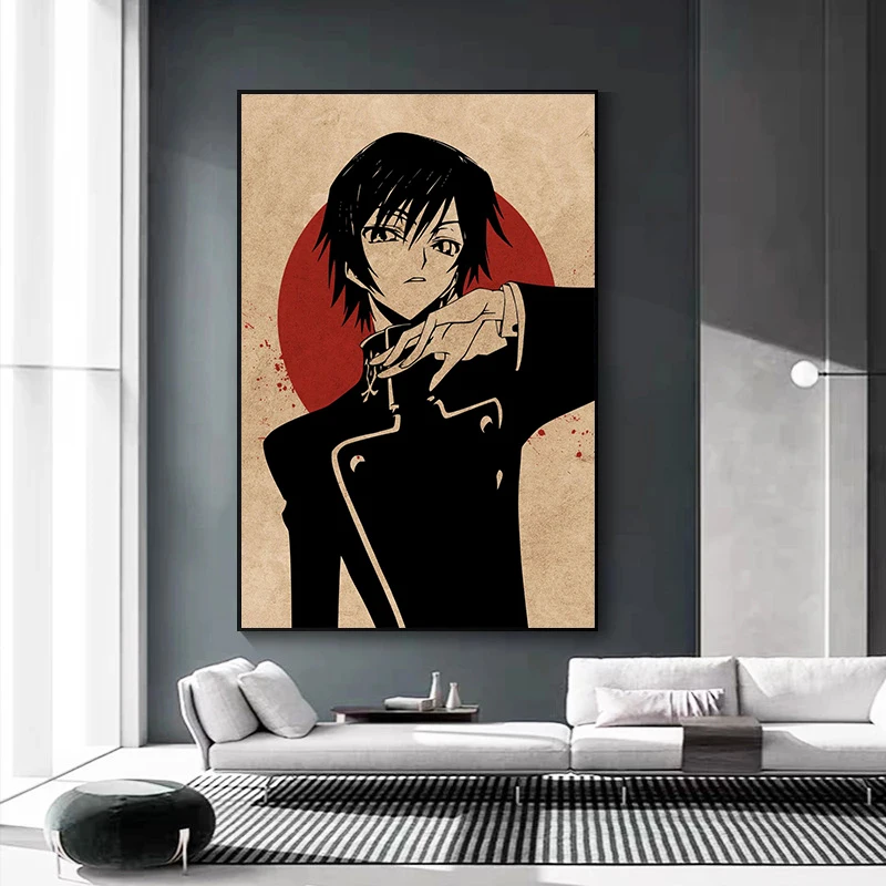 Canvas Painting Japan Anime Death Note My Hero Academia Tokyo Ghoul Demon Slayer Gintama JOJO Lelouch Attacking Giant Posters