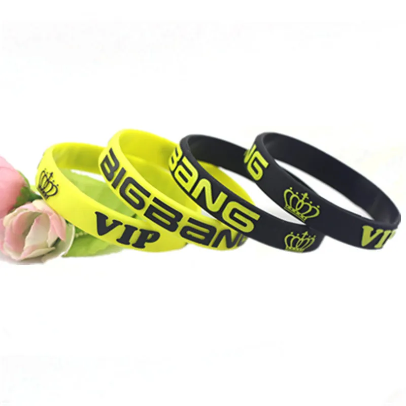 1PC Hot Sale Music Letters Silicone Bracelets & Bangles Black Yellow Silicone Rubber Wristband for Music Fans Concert Gift SH292