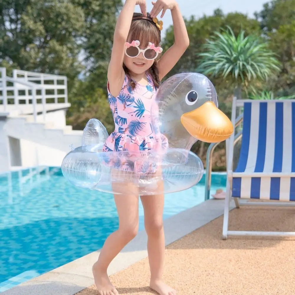 

Плавающее прозрачное детское кольцо с пайетками для бассейна, с сиденьем, для водных игр, сиденье для девочек, блестящее кольцо для бассейна