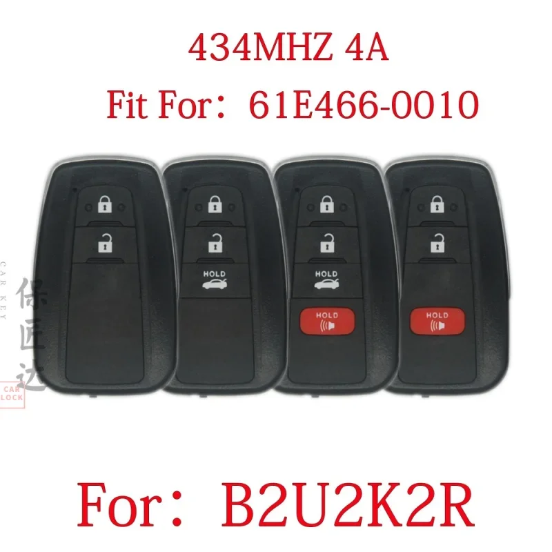 

BaoJiangDa For Toyota Corolla CROSS Corolla ALTIS FCC ID: B2U2K2R Remote Key 434MHZ AES 4A Chip PN 61E466-0010