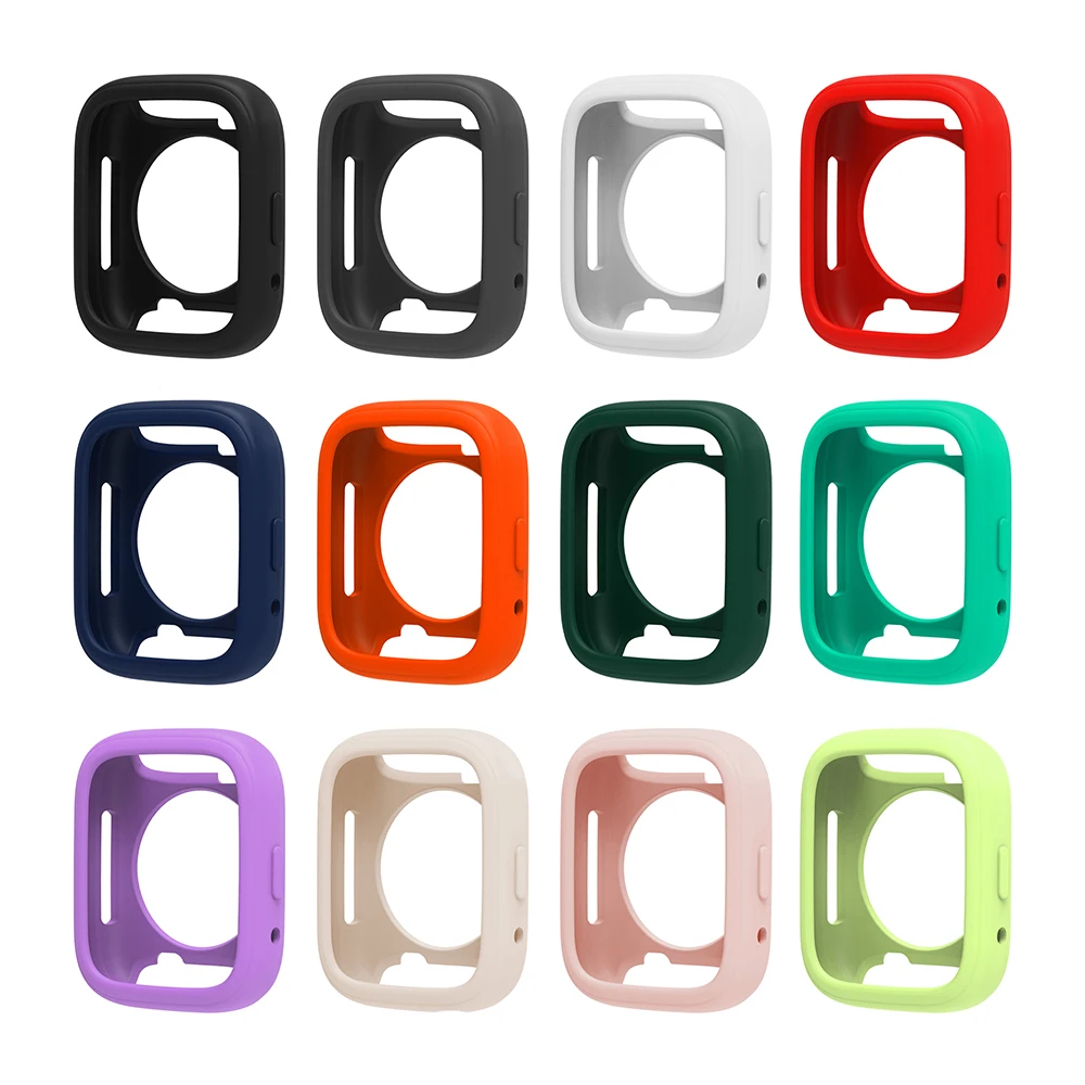 Silicone Watch Band with Protective Case Shell