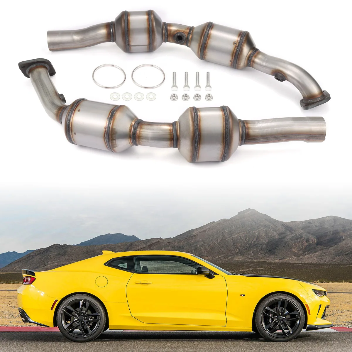 

Каталитический конвертер для 2010-2011 Chevrolet Camaro 3.6L V6, 2 шт.