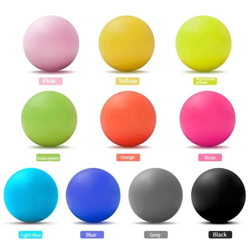 Silicone Fascia Massage Ball 63MM Fitness Trainer Feet Muscle Relax Ball For Yoga Pilates Stress Pain Relief Exerciser Gym Home