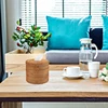 Round Rattan Tissue Box Vine Roll Holder Toilet Paper Cover Dispenser For Barthroom,Home,Hotel And Office 5