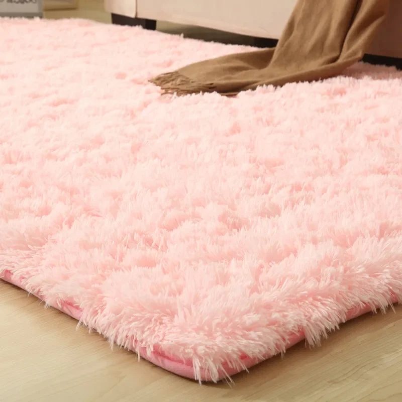9 Colors Solid Rugs Pink Puple Carpet Thicker Bathroom Non-slip Mat Area rug for living room Soft Child Bedroom Mat Vloerkleed floor mat,non slip carpet