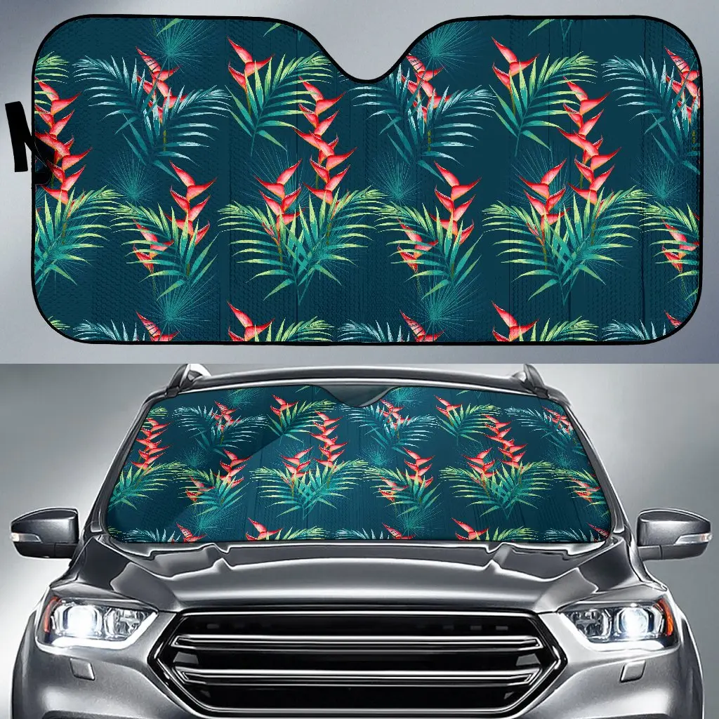

Tropical Plants Hawaii Pattern Print Car Sun Shade