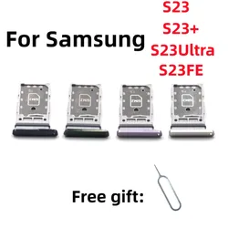 SIM Card and SD Card Tray Slot Holder for Samsung Galaxy S23 Series (S23FE Black)