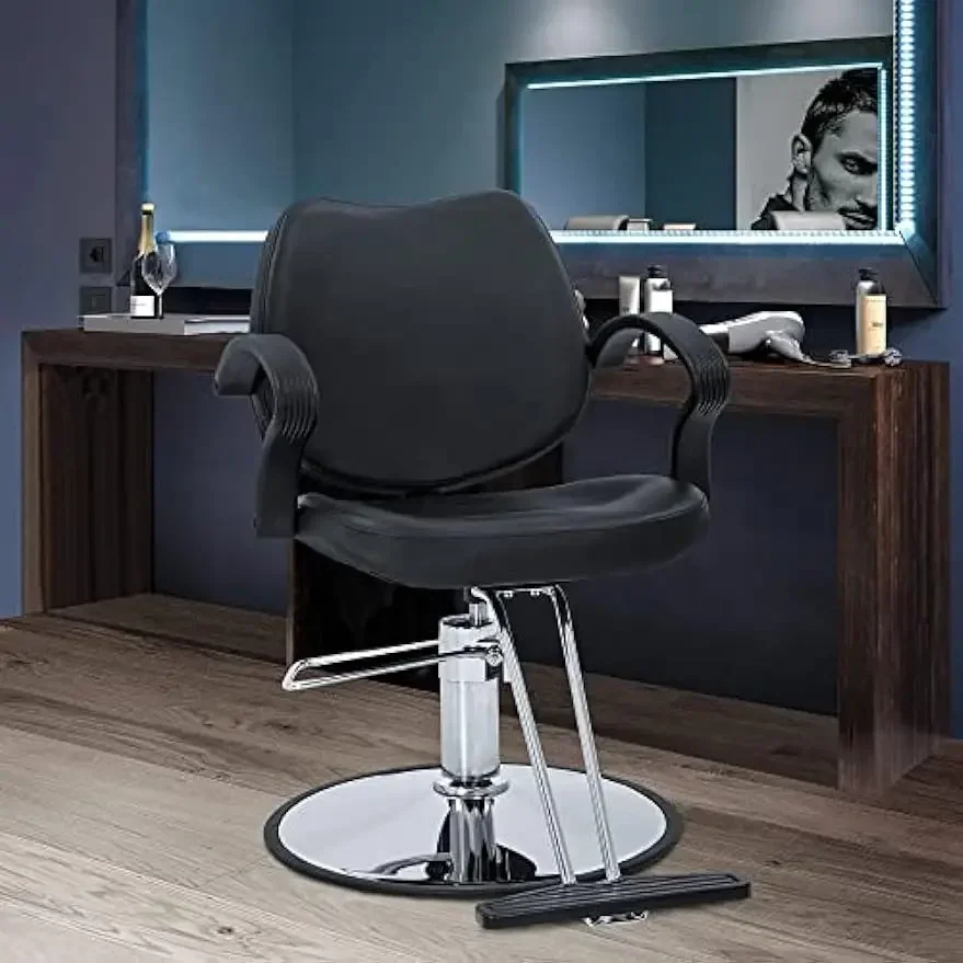 

360 Degrees Rolling Swivel Barber Salon Styling Adjustable Hydraulic Beauty Shampoo Hairdressing Chair for Men