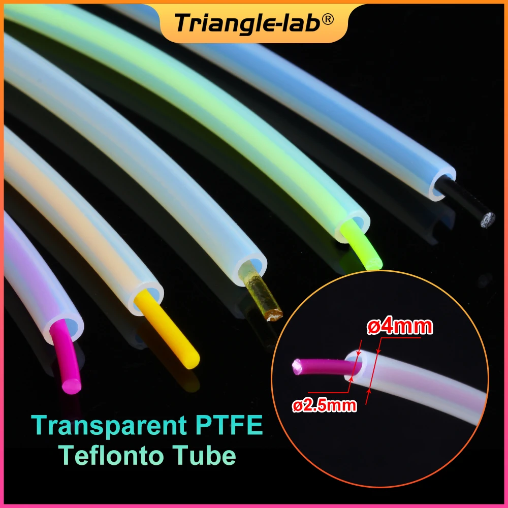 Trianglelab Tubo de Ptfe Plus Reverse Dedicado Bowden Teflonto Id2.5 mm Od4 mm para 1.75 mm para Ercf Mmu