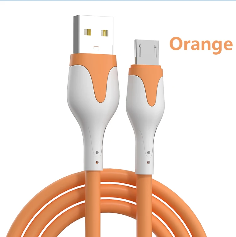 3A Fast Charge USB  Cable Soft Silicone Type C Cable For Xiaomi Redmi Samsung Realme Cables Data Cord Charger USB Cable Phone