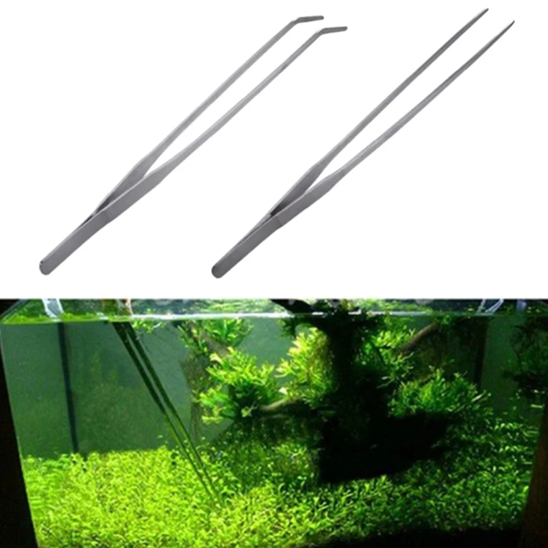 Title 5, 27cm Stainless Steel Aquarium Tweezers Pliers F...