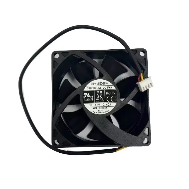 DC12V 0.4A 80MMx80Mx25MM EFC-08E12D-EF05 3선 4핀