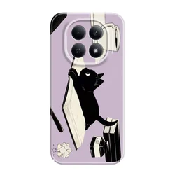 Charming Black Cat Phone Case - Stylish Hard Cover Design - Redmi Note 11 Pro (Color 3)
