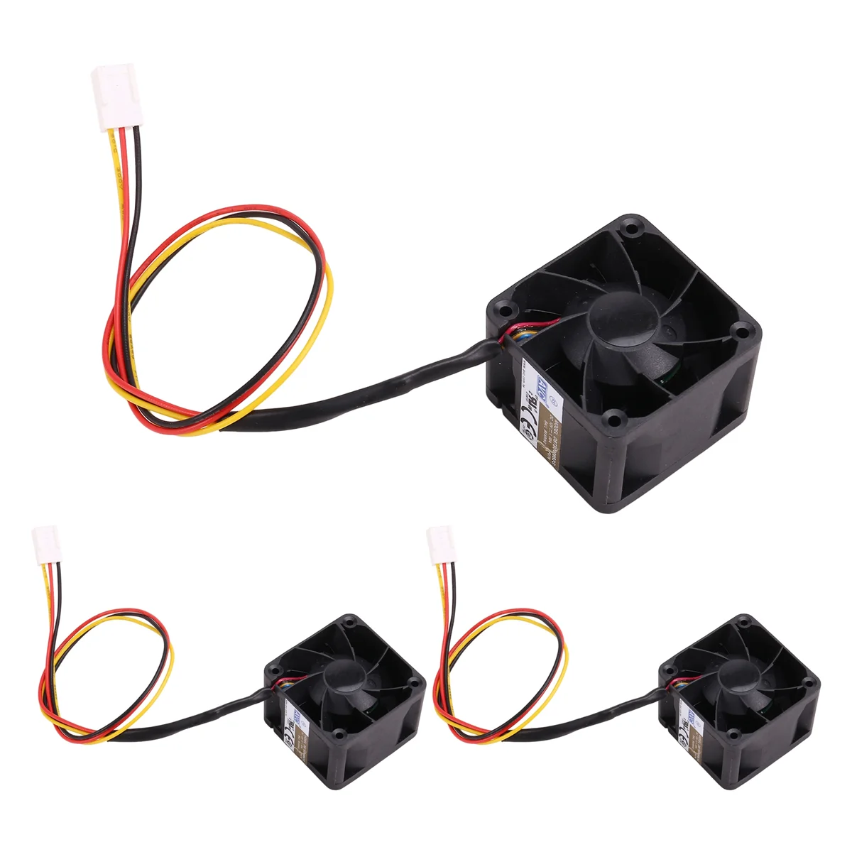 ABAN 3Pcs 4028 12V 1A DBTB0428B2G 고속 서버 팬 40x40x28mm 이중 볼 베어링 4선 PWM