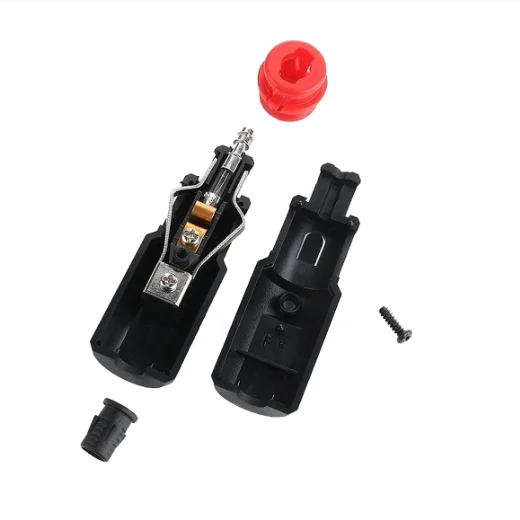Car cigarette Lighter Socket Male Plug Adapter Power Connection 12-24V With Fuse 8A cigar lighter mother seat car cigar lighter seat cigarette lighter charger power plug