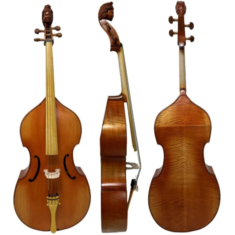 Professione In Stile Barocco Maestro 4 Corde 27 "Viola Da Gamba, Angel Scroll,Mellow Ed Elegant Sound