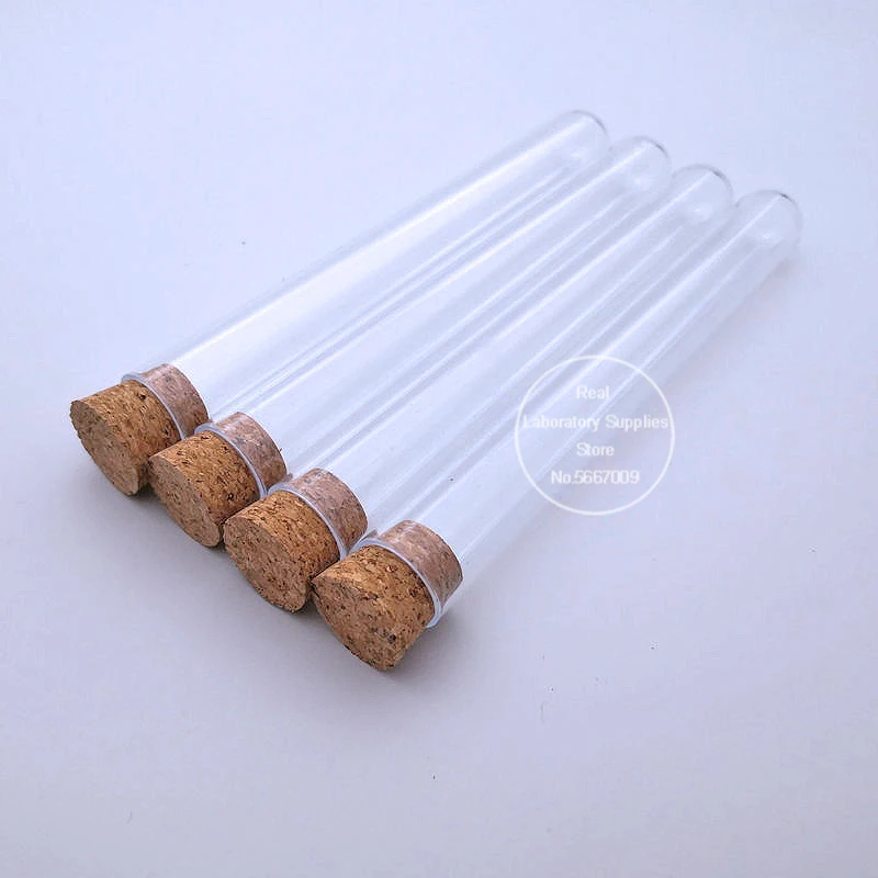 Tube à essai plastique. Tubes à fond rond : fleur, alimentaire, bouchon