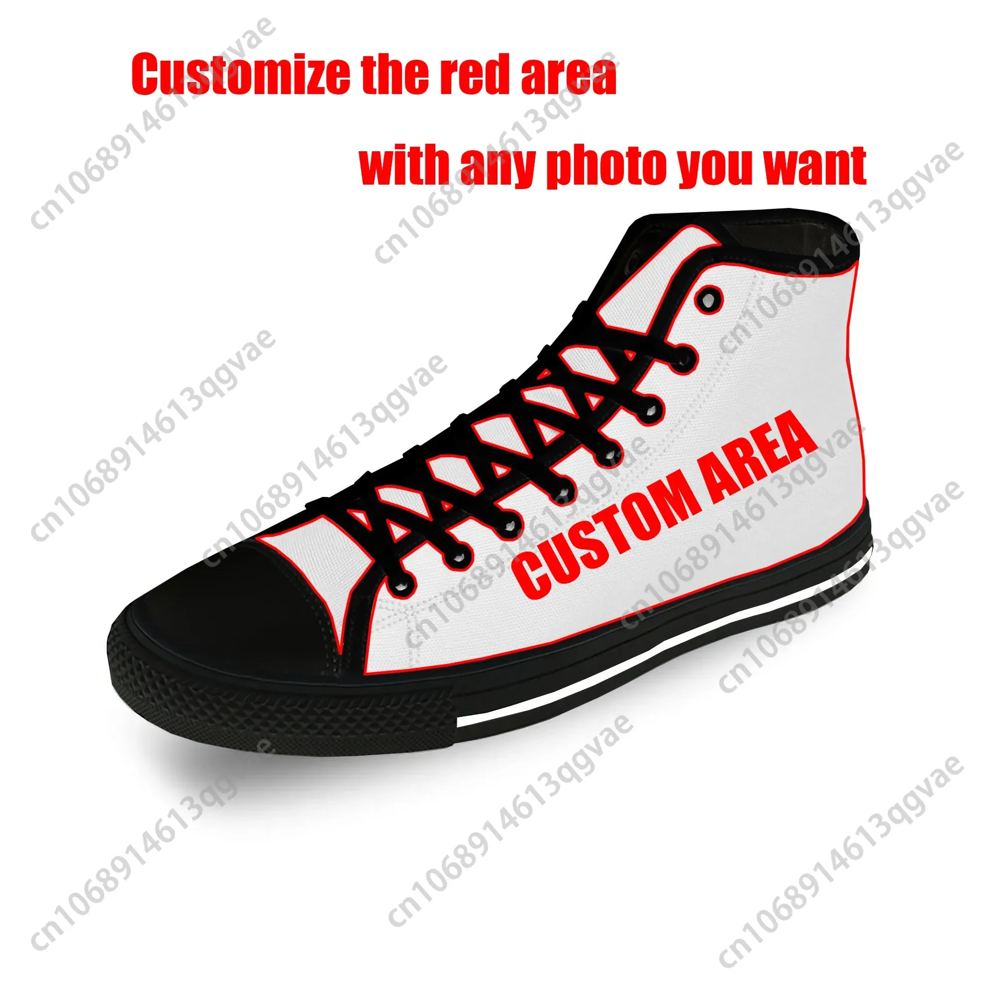 Japanese Anime Initial D High Top Sneakers Mens Womens Teenager High Quality Canvas Sneaker Casual Couple Shoes Custom Shoe 5