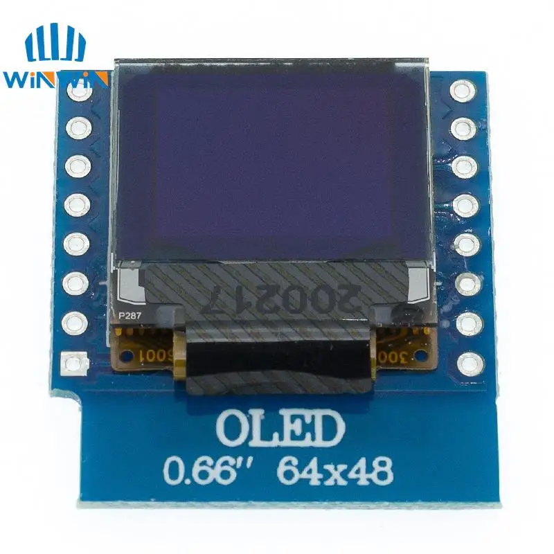 OLED LED LCD ÷ ǵ, WEMOS D1 MINI ESP32 64X48 0.66 ġ ÷, 0.66 ġ OLED  IIC I2C ȣȯ, 0.66 ġ