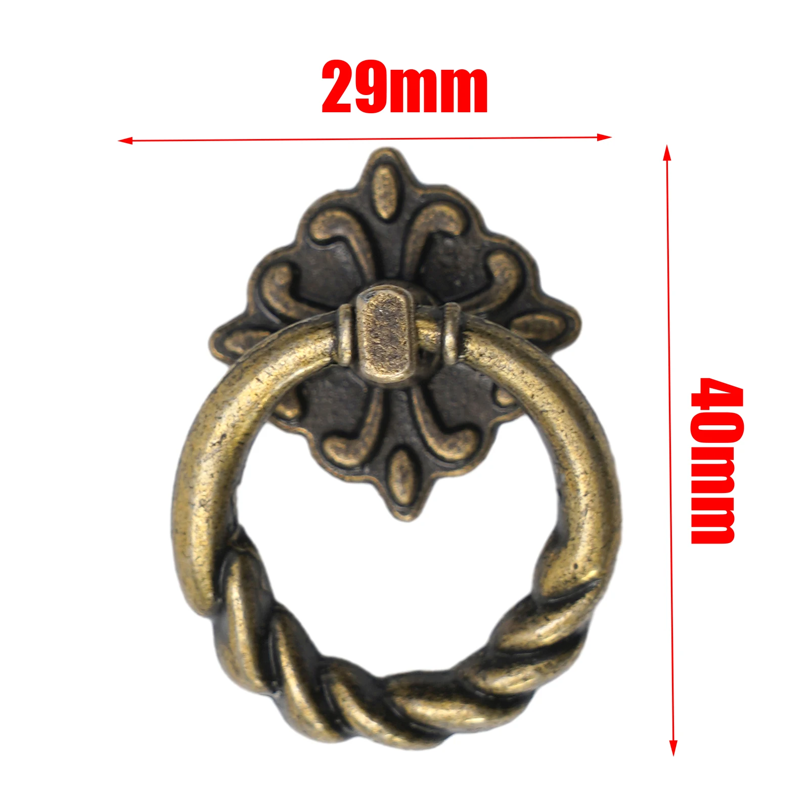 

Brand New Durable Practical Cabinet Knob Drawer 6pcs Door Handle Knob Pull Retro Vintage With Screw Zinc Alloy