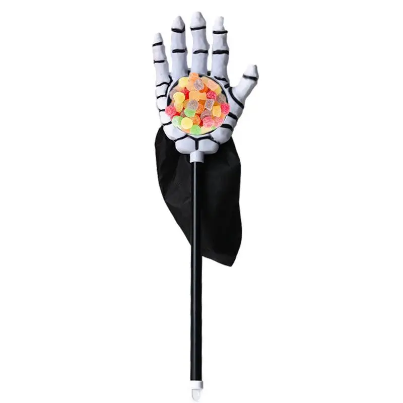 Halloween Goody Bag Orange Cat Paw Style Trick Or Treat Bucket Secchio Arancione O Nero Con Motivi Fantasma Per Bambini Diversi