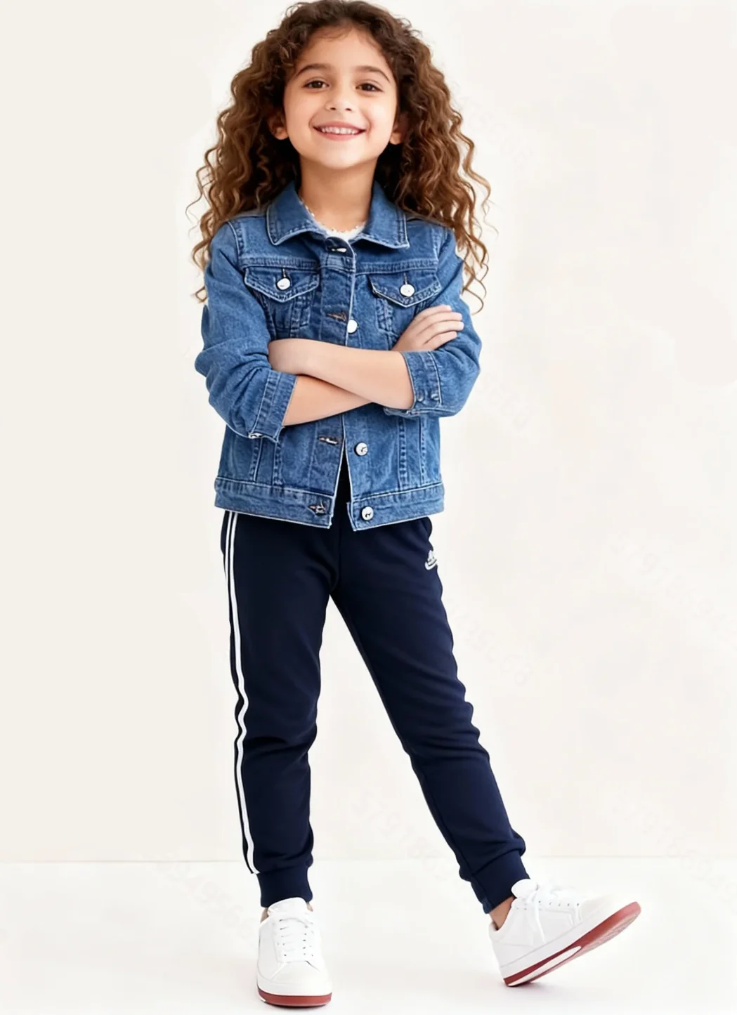 Girls' Denim Jacket Spring Autumn Outdoor Pockets Children's Jeans Coat Casual Kids' Outerwear - 3