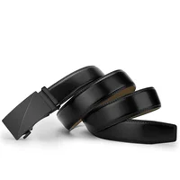 Leather belt men High Quality Genuine Leather Belts, Automatic Buckle Belt, Adjustable No Hole Belt Jeans Belt for Men 3