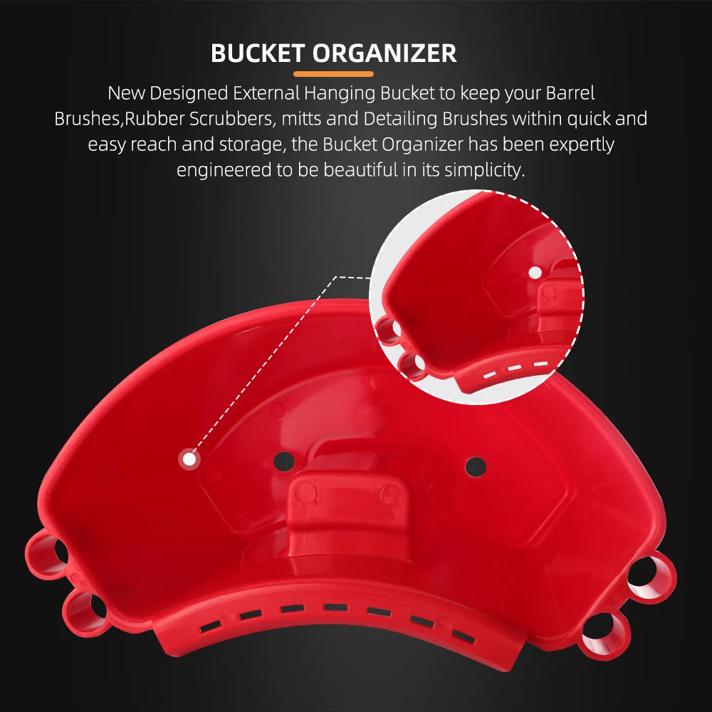 universal bucket organizer car detailing tools