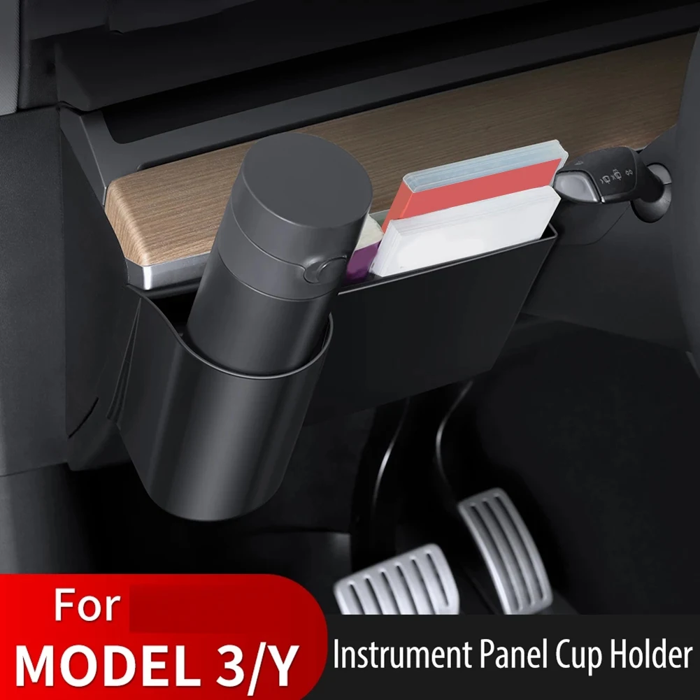 

Ящик для хранения Tesla Model 3/Y, держатель для стакана из АБС-пластика, приборной панели, аксессуар для хранения