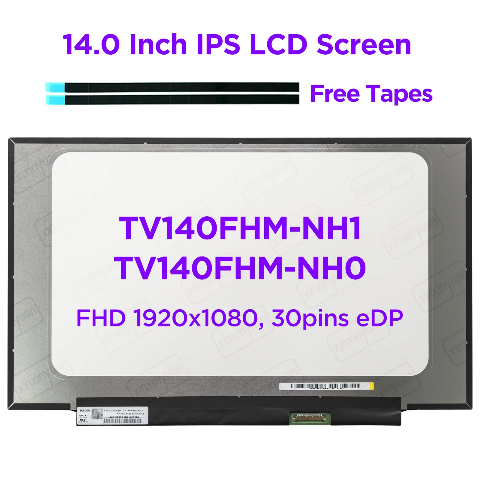 14&amp; FHD LED IPS LCD On-Cell Tactile &eacute;cran NV140FHM-T09 BOE0A38 40 Pins