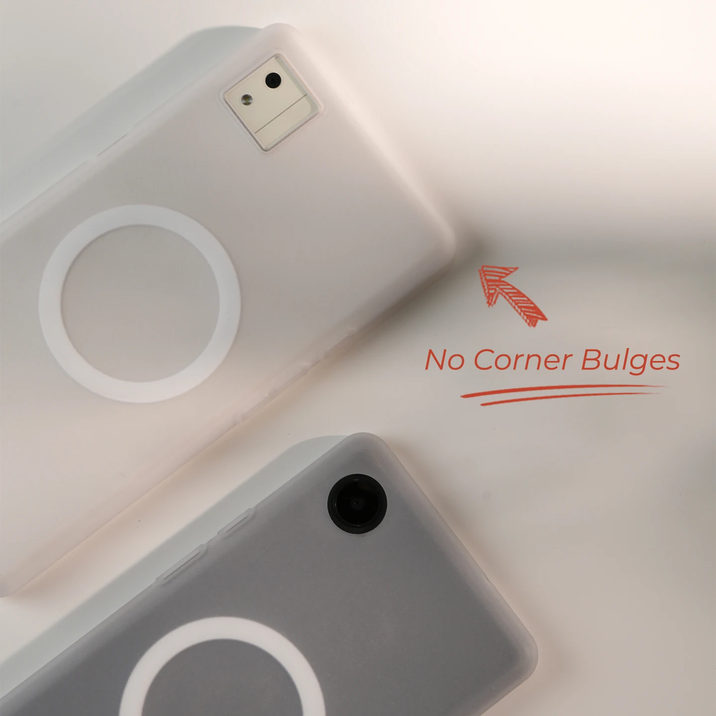 Twosheep Magnetic Matte Frosted Translucent Case with Strong Suction and Anti-Fingerprint TPU Soft Cover