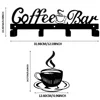 Impressive Metal Coffee Cup Rack. Wall-mounted decor. Coffee bar organizer. Storage and display. Hooks for your mugs. 2