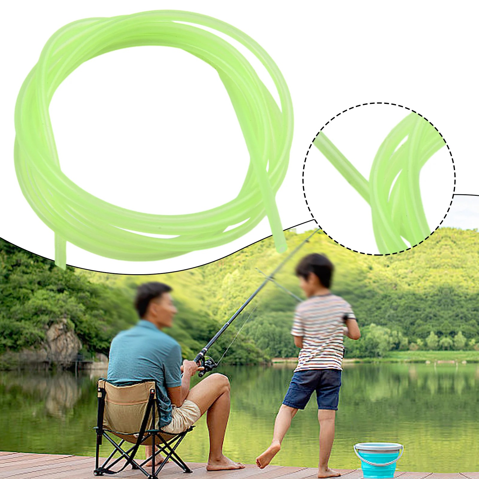 

1pcs 1m/5m/10m Luminous Tube Light Luminous Line Glow Anti Rig Tube Tubing Fishing Wire Pesca Iscas Tools Fish Tackle 2mm/3mm