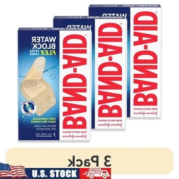 Extra Large Waterproof Adhesive Bandages 100% Waterproof Flexible Bandages Minor Cuts Scrapes All Purpose First Aid Kit 7 Count 1