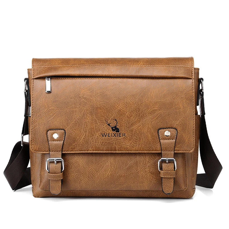Merk fashion pu lederen heren messenger bag zakelijk bestand tas hoge