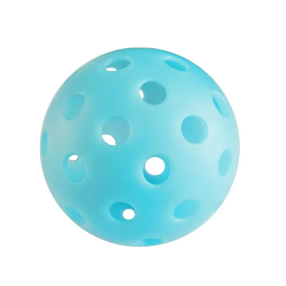 Multicolor Luminous Pickleball Creative Glow in The Dark 74MM 40 Holes Glowing Balls Elastic PE Ball Indoor Utdoor Squash Racket squash balls