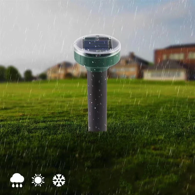 Dufuso 4 Pièces Anti Taupe Solaire, Répulsif Taupe, Anti Taupe Solaire