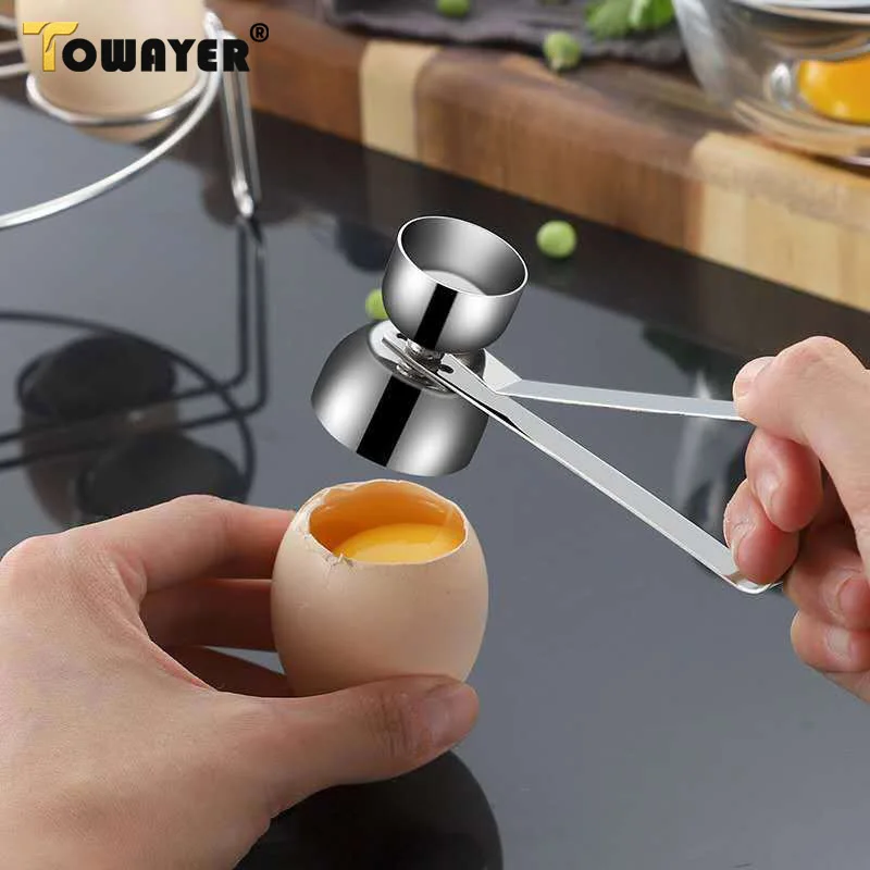 New Metal Egg Scissors Eggshell Opener Eggshell Cutter Double Head Egg