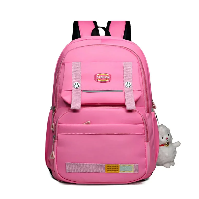 School Bags 2024 New High Capacity Girls' Schoolbag Middle School Students' Decompression Backpack Waterproof  High Capacity