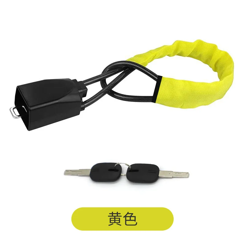 Car Steering Wheel Wire Rope Lock Black/Red Steel Safety Anti-theft Car Lock | Shopee Malaysia