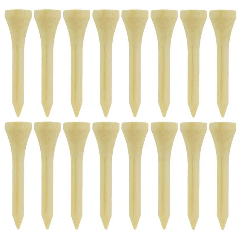 

Professional Bamboo Golf Tees Natural Bamboo Golf Tees 100PCS Reduce Friction More Stable Golf Supplies Multiple Sizes Available