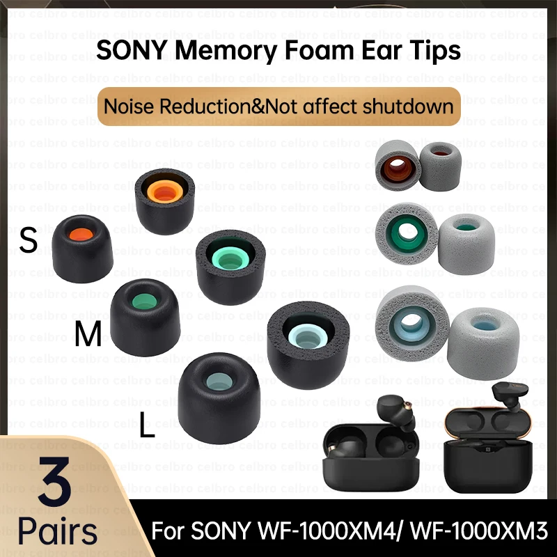 3/2/1 Pairs Ear Tips For Sony WF-1000XM4 WF-1000XM3 Replacement - Main Image